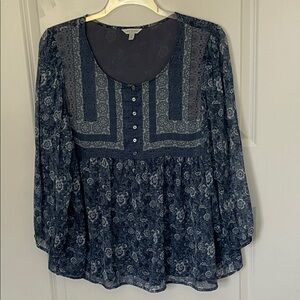 Lucky Brand Boho LS Tunic 1X